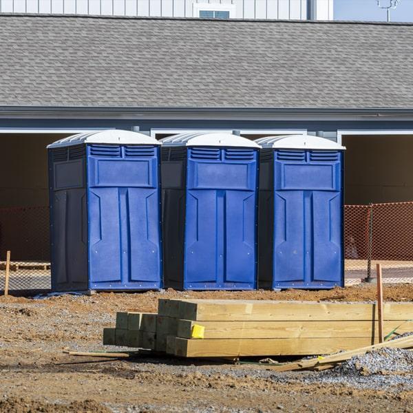 Heavy-duty construction site porta potty in Overland Park, Kansas